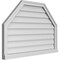 Ekena Millwork Octagonal Top Surface Mount PVC Gable Vent w/ 2"W x 2"P Brickmould Sill Frame, 38"W x 26"H GVPOT38X2603SN - alternate 2